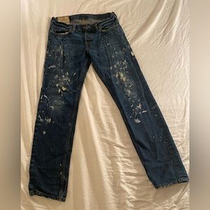 Hollister paint splattered pants